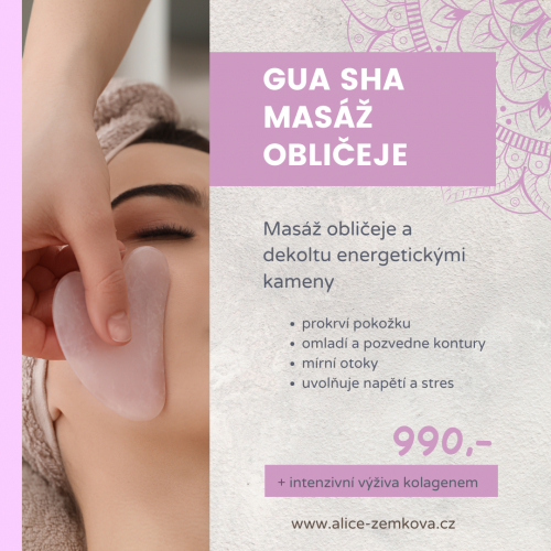 Gua Sha masáže obličeje Alice Zemková